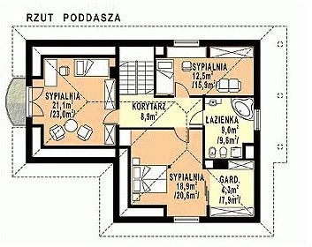 WB-3950 - Rzut poddasza