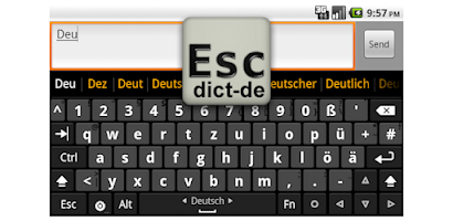 German dictionary (Deutsch) Screenshot