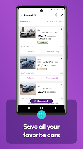 Screenshot Cars.com – New & Used Vehicles