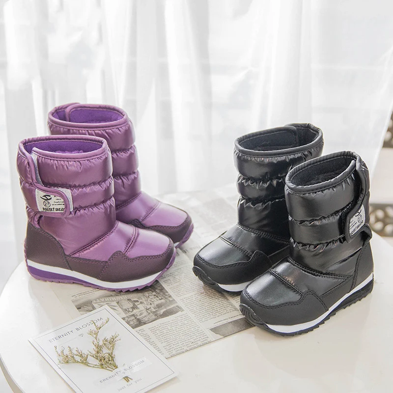 Botas de invierno para niños Impermeables y cálidas Mantén a tus hijos abrigados y secos en la nieve y la lluvia durante todo el invierno