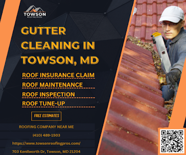 gutter cleaning in Towson MD