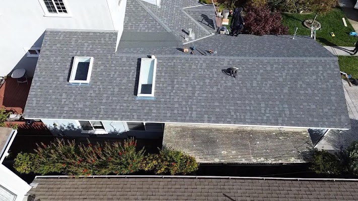 Roof replacement shared in a recent public business post