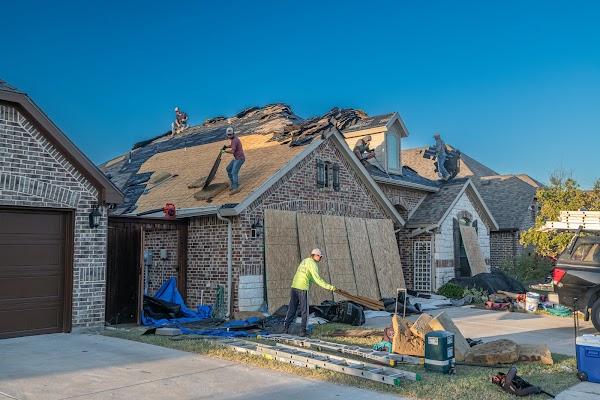 Storm-related roofing work shared in a recent public business post
