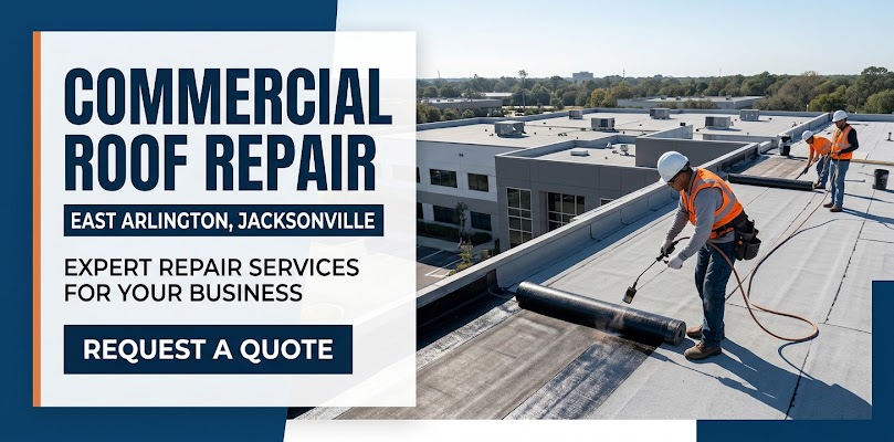 Roof repair shared in a recent public business post