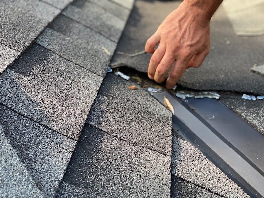 Roof repair shared in a recent public business post