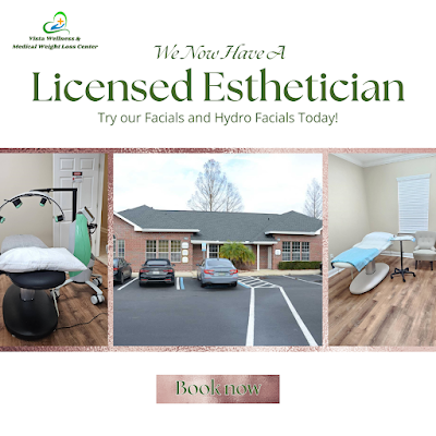 Clean, professional medical spa treatment room with neutral tones at Vista Wellness & Integrative Health in St. Augustine