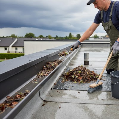 Gutter work shared in a recent public business post