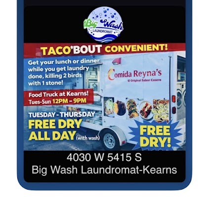Big Wash Laundromat West Valley facility with washing machines in West Valley City