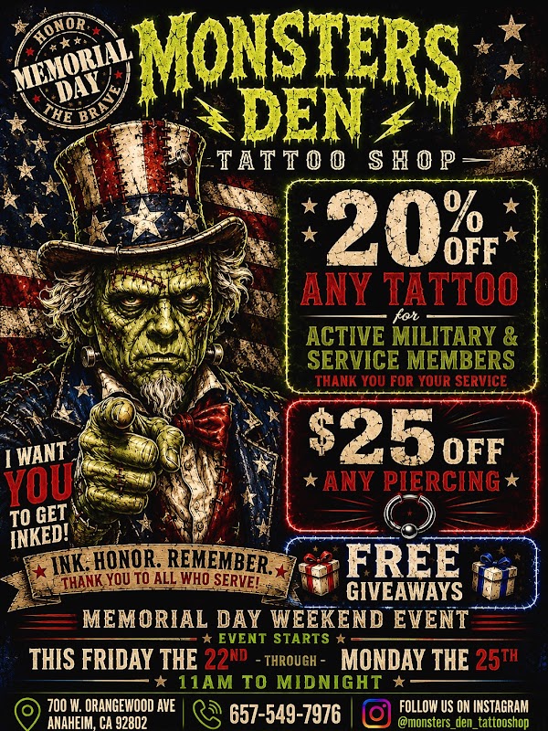 Monsters Den Tattoo Shop photo 1