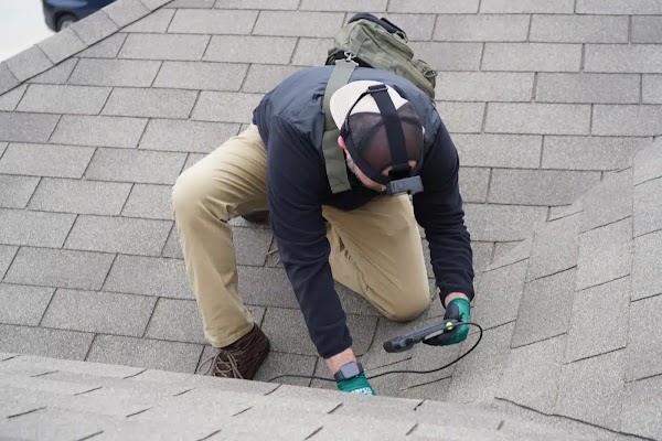 Storm-related roofing work shared in a recent public business post