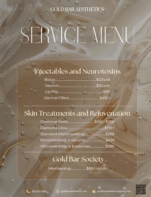 Clean, professional medical spa treatment room with neutral tones at Gold Bar Aesthetics in Columbus