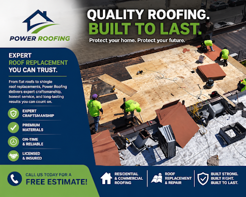 Roof replacement shared in a recent public business post