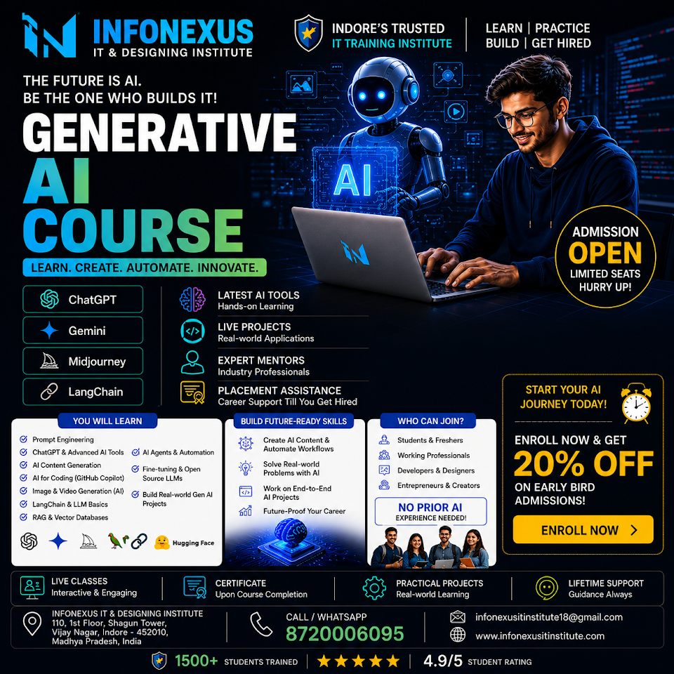 INFONEXUS IT & Designing Institute – Job Oriented Courses Indore