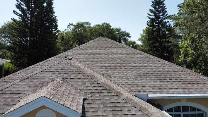 Roof replacement shared in a recent public business post