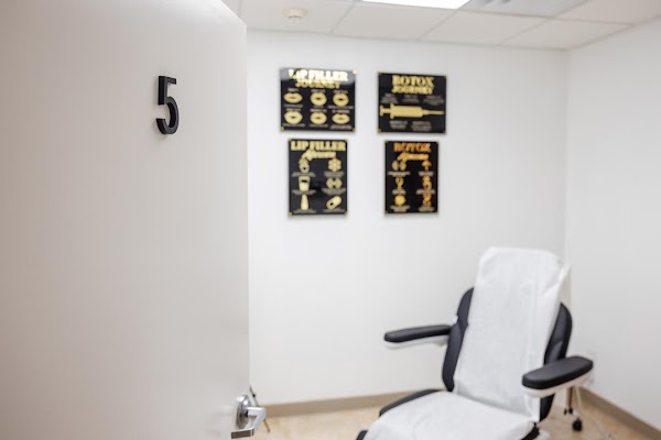 Clean, professional medical spa treatment room with neutral tones at Gb Health Clinic in Melbourne