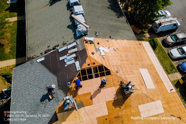 Storm-related roofing work shared in a recent public business post