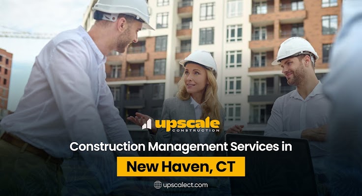 Upscale Construction storefront and entrance in New Haven