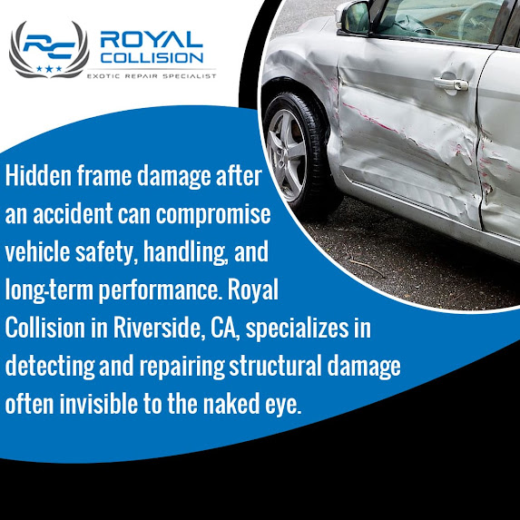 Frame damage after an accident