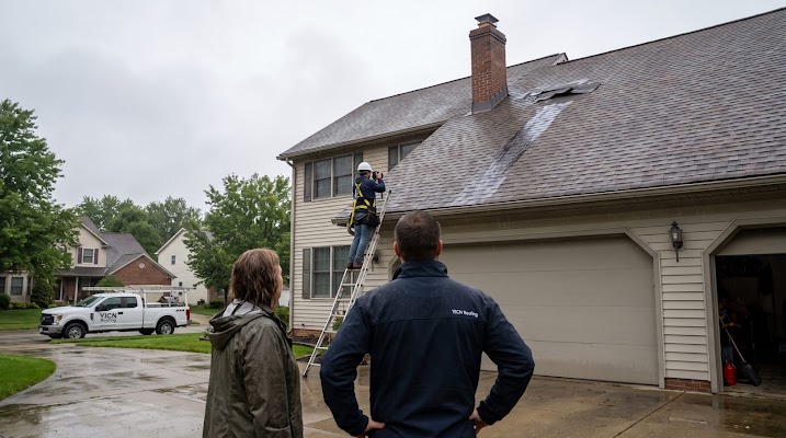 Storm-related roofing work shared in a recent public business post
