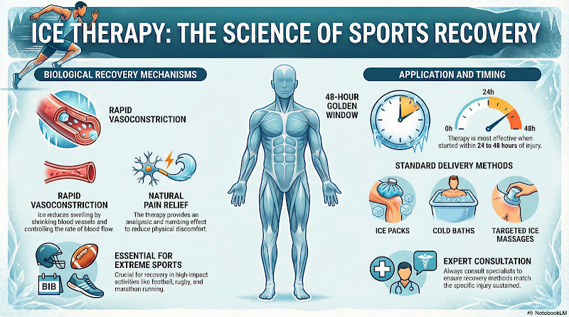 Terapi ais kaedah paling pantas untuk badan kembali pulih selepas bersukan.