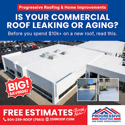 Roof replacement shared in a recent public business post