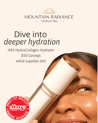 Clean, professional medical spa treatment room with neutral tones at Mountain Radiance in Asheville