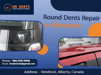 Round dents repair in Edmonton