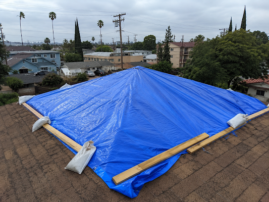 Storm-related roofing work shared in a recent public business post