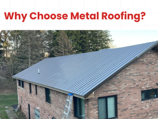 Metal roofing shared in a recent public business post
