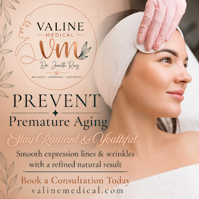 Clean, professional medical spa treatment room with neutral tones at Valine Medical in Glendale
