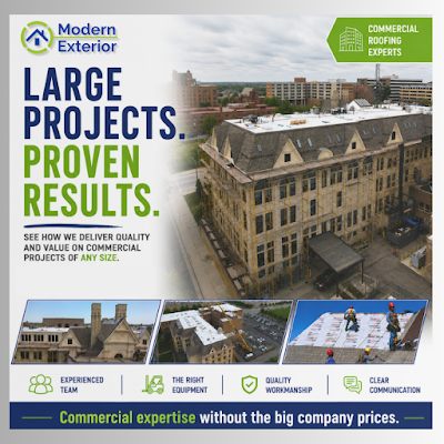 Storm-related roofing work shared in a recent public business post