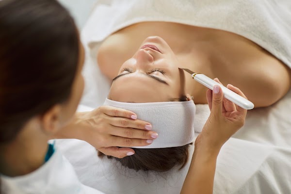 Clean, professional medical spa treatment room with neutral tones at Studio Z Skincare in Lexington