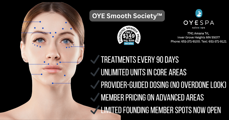Clean, professional medical spa treatment room with neutral tones at Oyespa - Aveda Lifestyle Salon & Spa in Inver Grove Heights