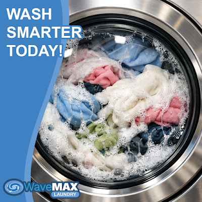 Wavemax Laundry Maple Heights, OH facility with washing machines in Cleveland