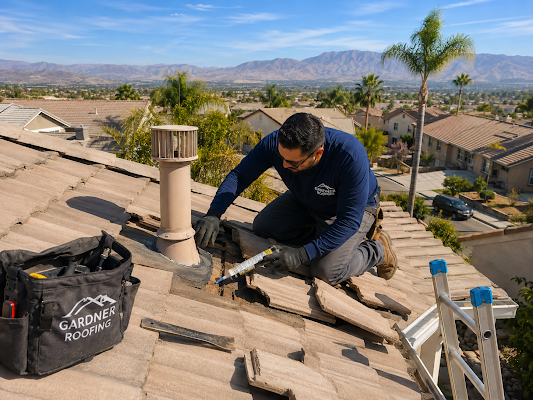 Roof repair shared in a recent public business post