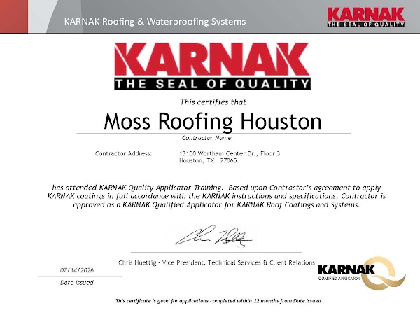Moss Roofing Houston photo 1