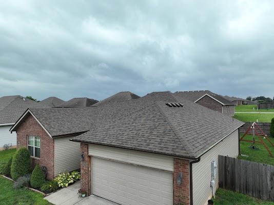 Storm-related roofing work shared in a recent public business post
