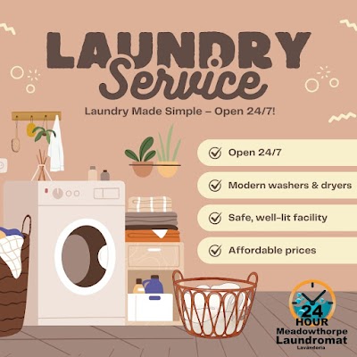 Clean laundry equipment at 24 Hr Meadowthorpe Laundromat in Lexington, KY