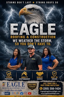Storm-related roofing work shared in a recent public business post