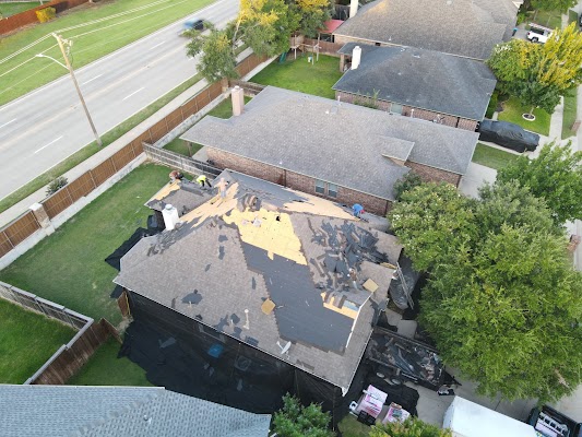 Storm-related roofing work shared in a recent public business post