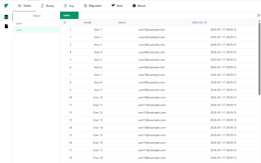 Web Sqlite DevTools screenshot 3