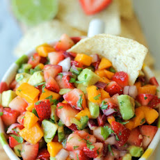 Strawberry Avocado Pico de Gallo