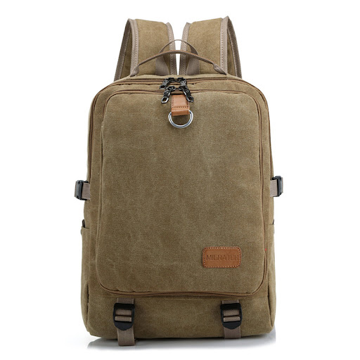 Title 5, Mens Fashion Casual Retro Canvas Backpack Clas...