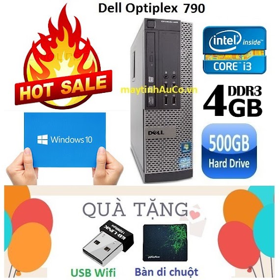 Máy Tính Đồng Bộ Dell Optiplex 790 Core I3 Ram 4Gb Hdd 500Gb - , , 