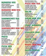 Cafe 99 menu 1