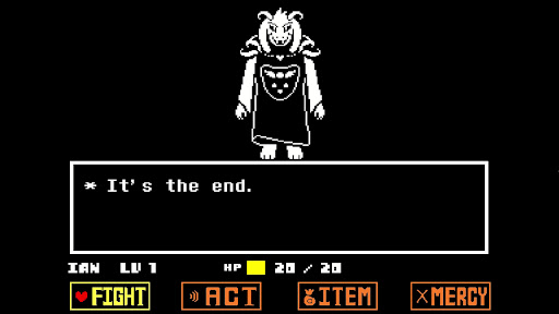 Battle with Asriel Dreemurr