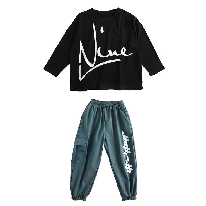 Vêtements Hip-Hop Enfants Garçons et Filles Amples pour Spectacles. Style Streetwear Confortable et Tendance. Idéal pour la Danse et les Performances.