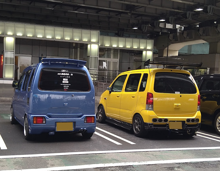 ワゴンRの第1回大黒PA車改科見学・あつまれK6A＆F6A・ドライブ　ツーリング・ポンコツだっていいじゃない旧型だもの・ワゴンRの限界に挑戦に関するカスタム事例の投稿画像3枚目