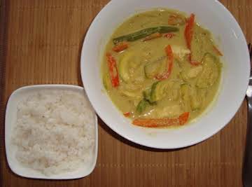 thai green curry chicken