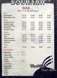 Sourabh menu 3